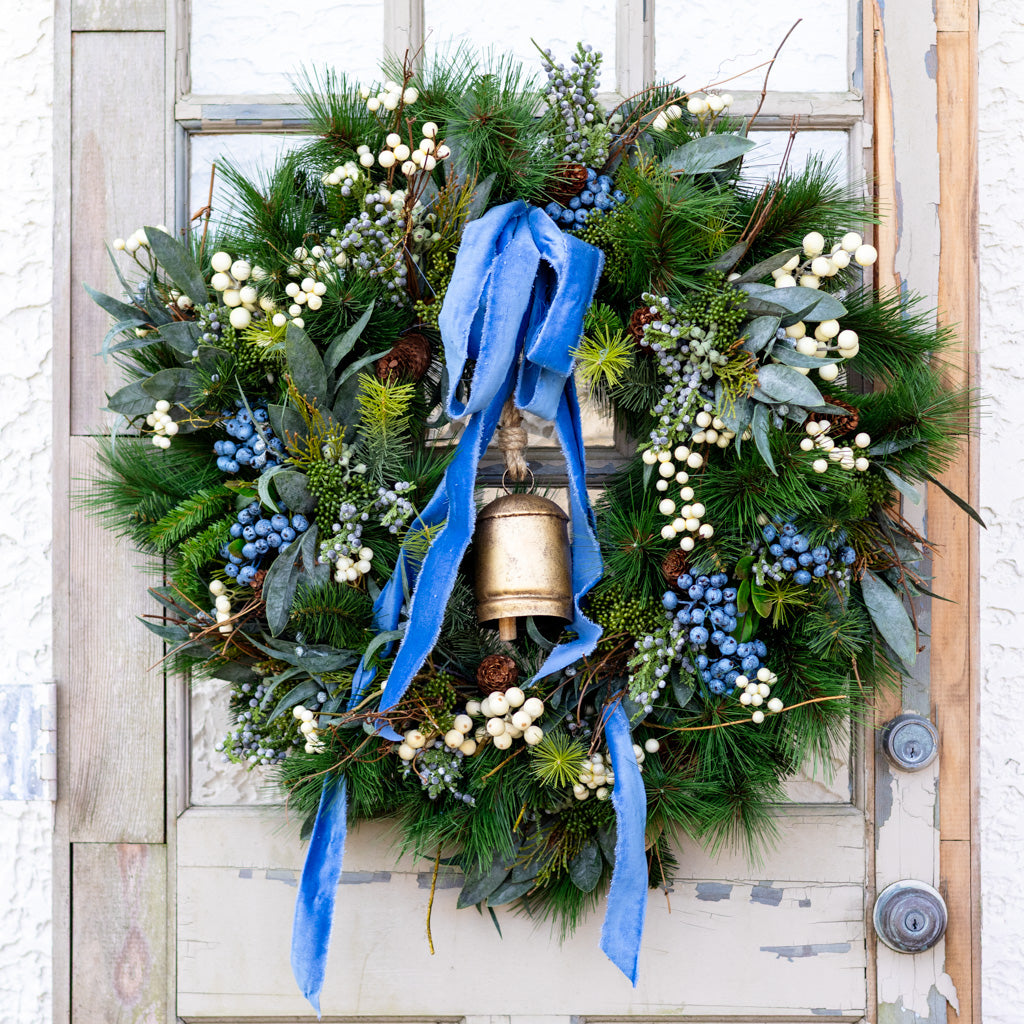Blue Bell Faux Wreath