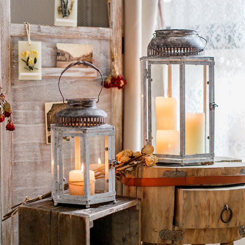 Metal Lantern Candle Holder
