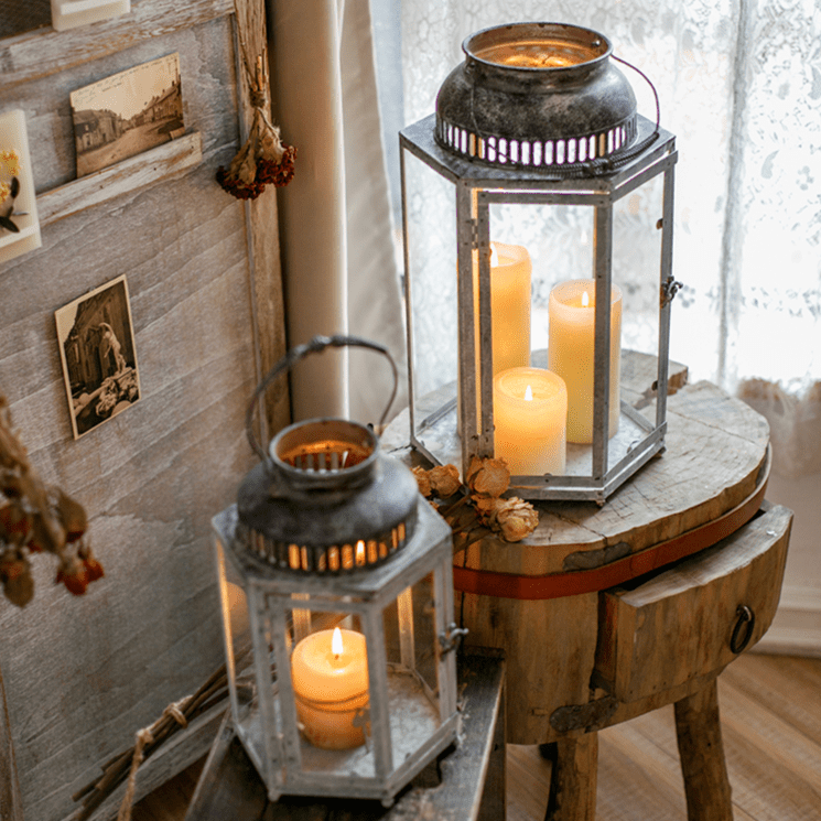 Metal Lantern Candle Holder