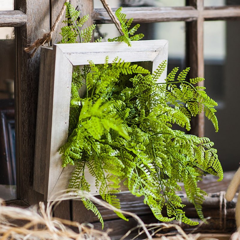 Framed Faux Oba Fern