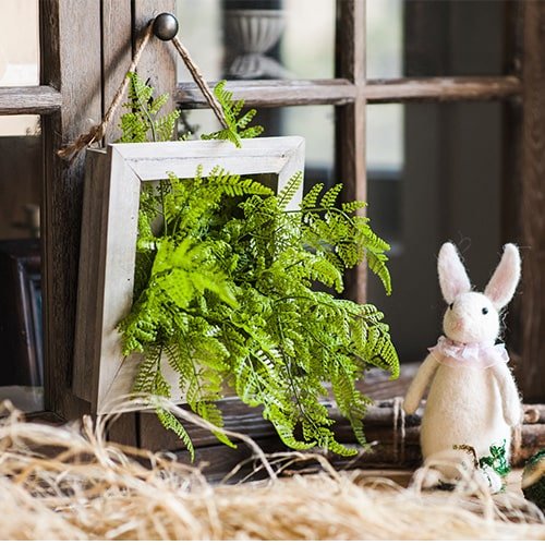 Framed Faux Oba Fern