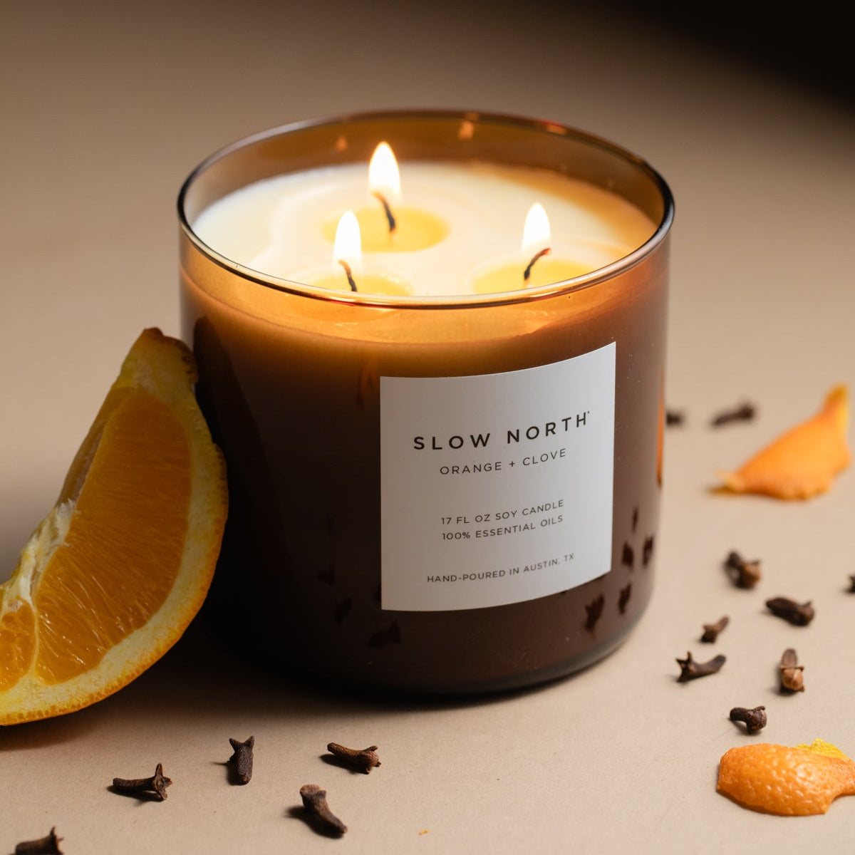 Orange + Clove - Signature 3-Wick Candle