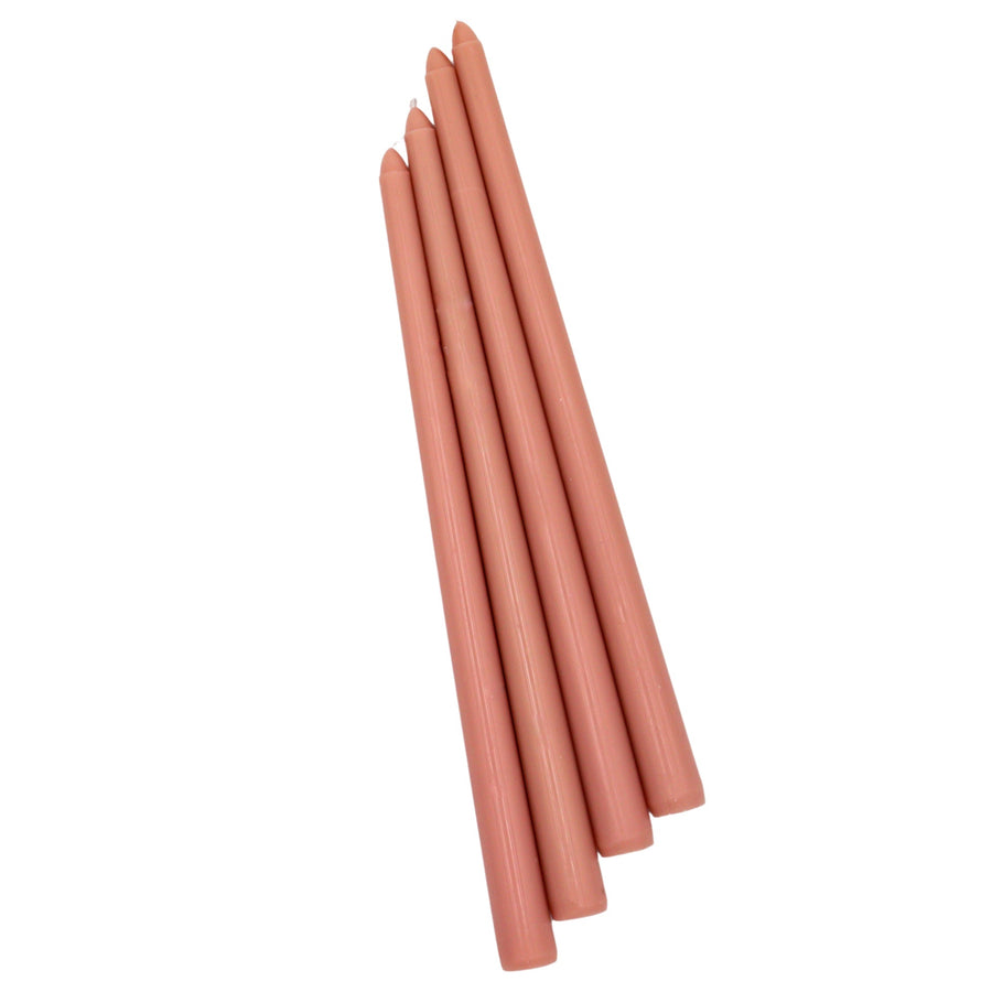 Rose Pink Taper Candles, Pack of 24