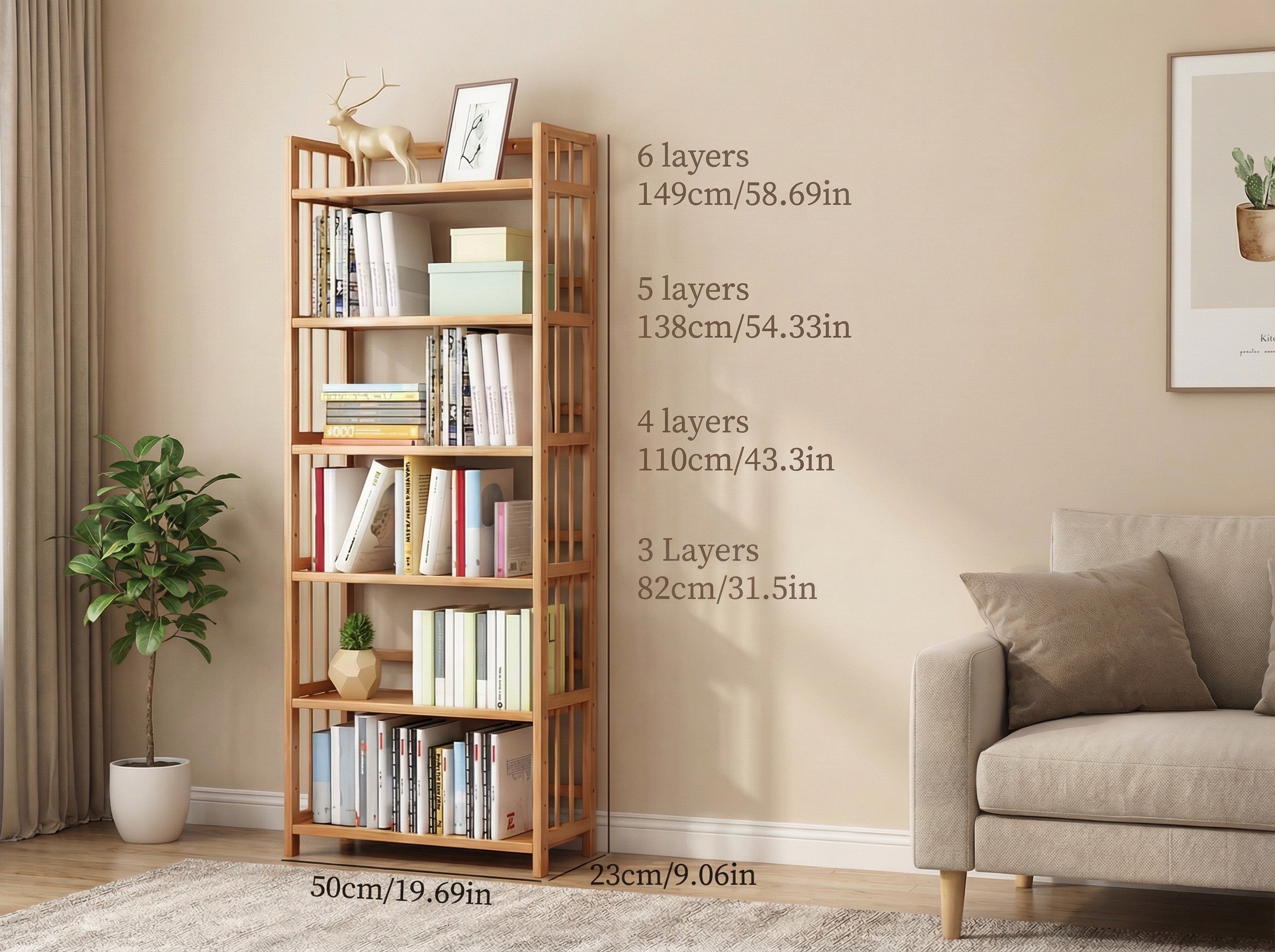 Bamboo Bookshelf