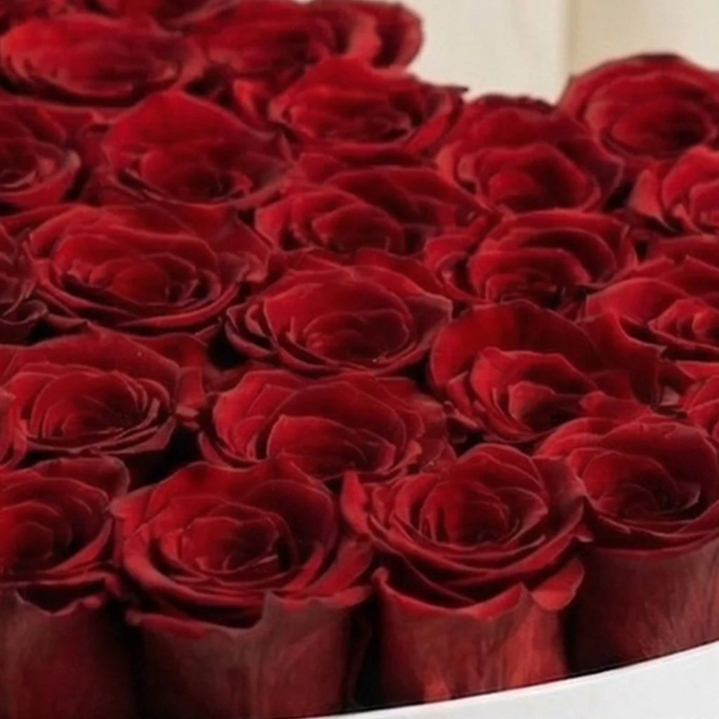 Red Rose Heart Box