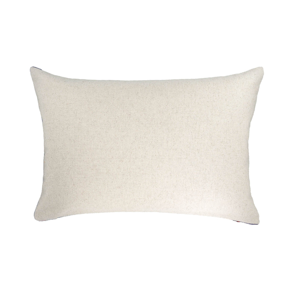 Bengali Silk Velvet Ikat Throw Pillow Cover, 16 x 24