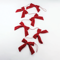 Red Bow Garland, 5 ft.