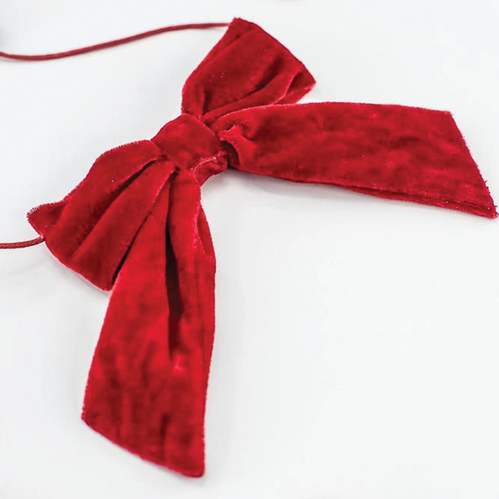Red Bow Garland, 5 ft.