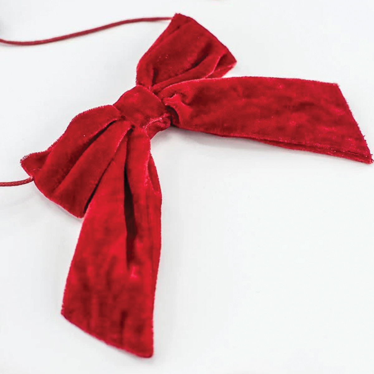 Red Bow Garland, 5 ft.