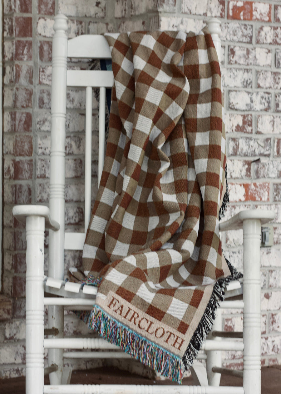 Fall Gingham Blanket