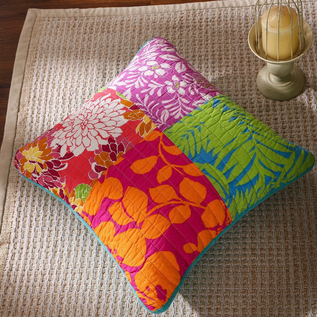Flower Power Patchwork Cushion Covers, Set of 2