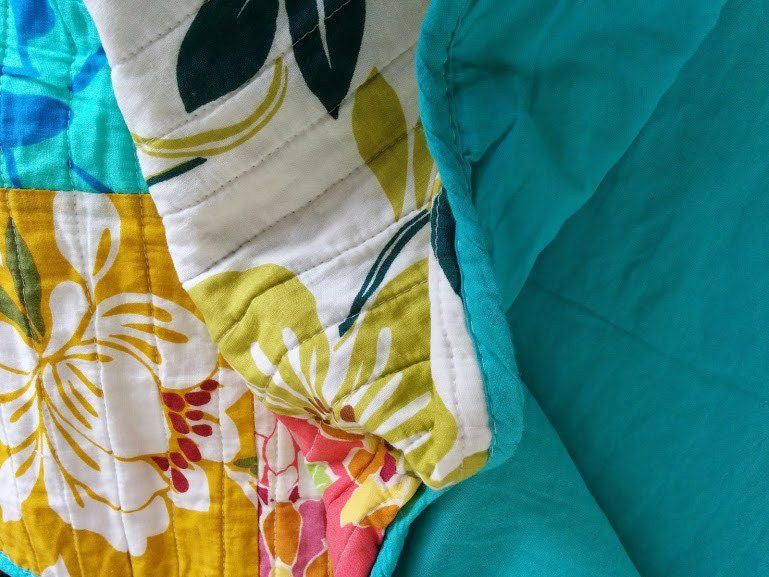 Flower Power Patchwork Cushion Covers, Set of 2