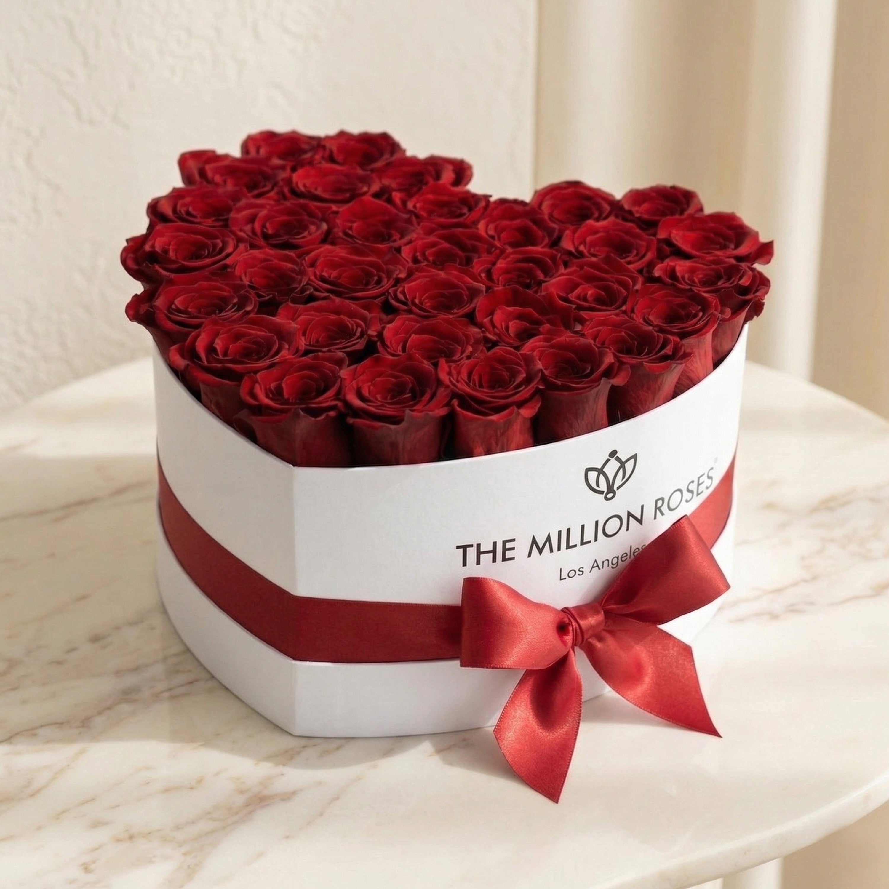 Red Rose Heart Box