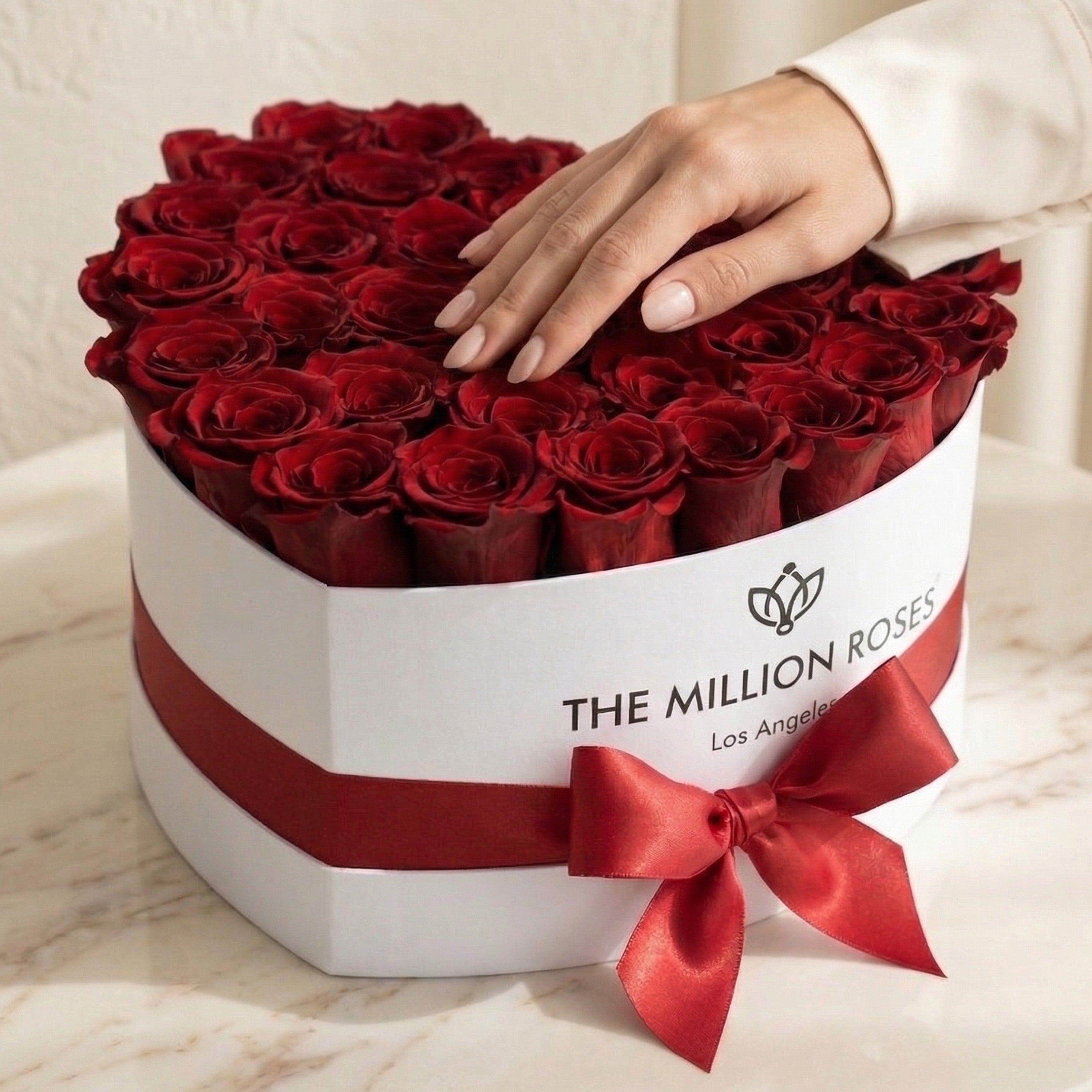 Red Rose Heart Box