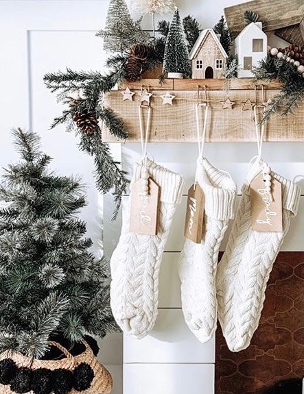 Cream Knit Stocking