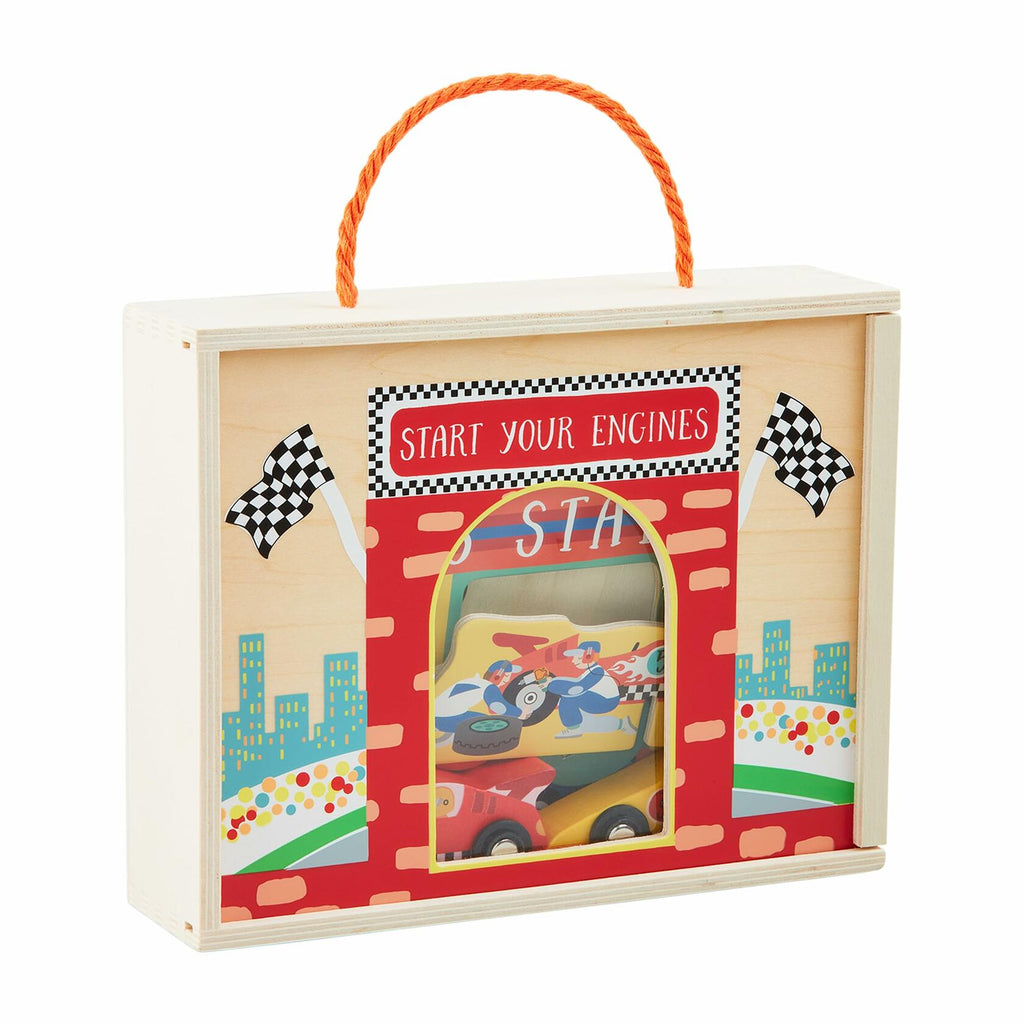 Wooden Race-Car Boxed Set