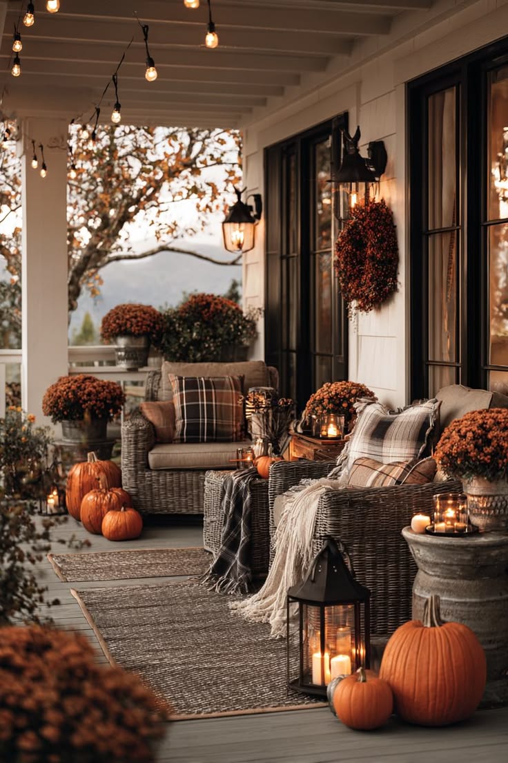A Cozy Autumn Porch