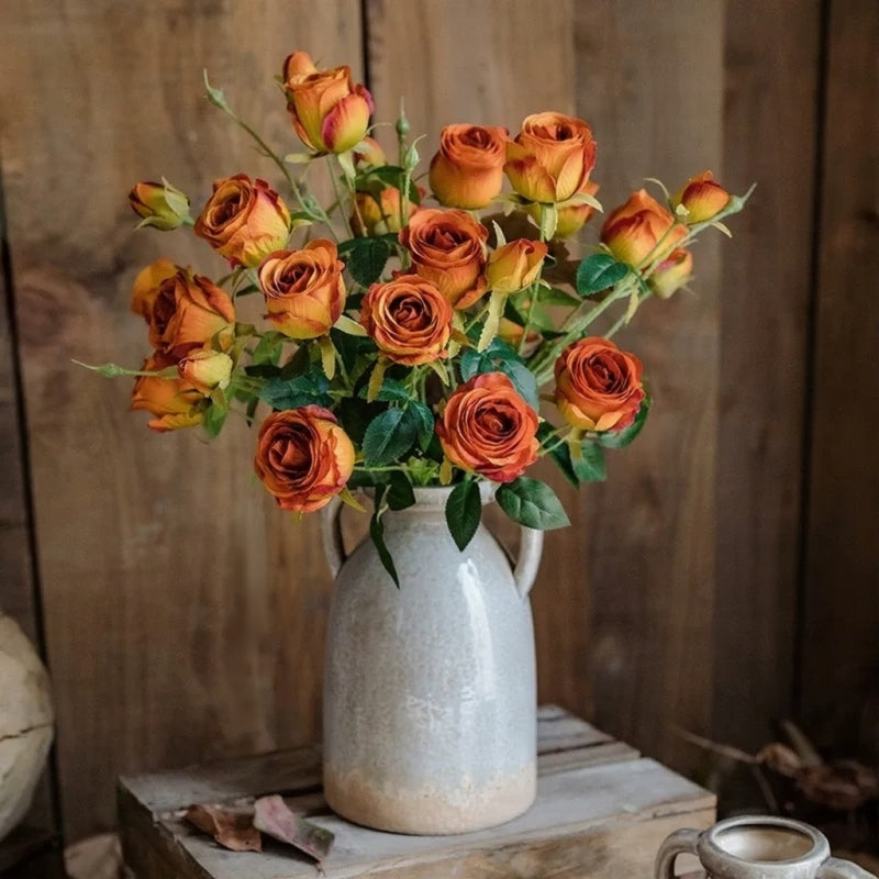 Vintage Garden Rose Stem – 25"