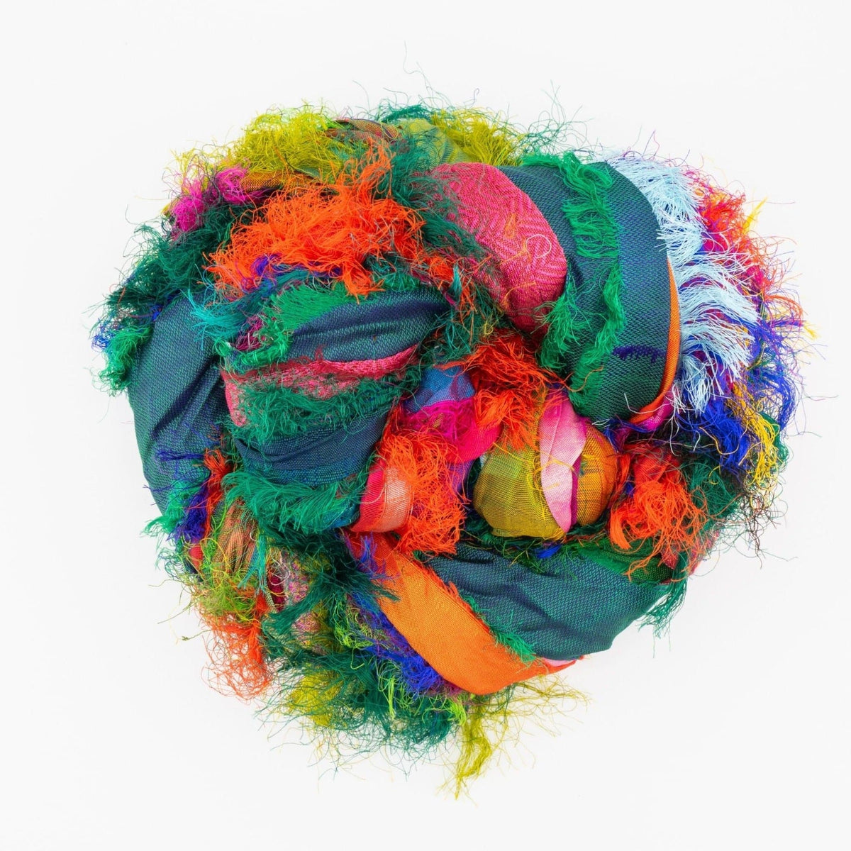 "Nicole's Favorite Ribbon" Recycled Sari Silk "Tibet Jewels"-  Perfect for Crafting, Gift Wrap & More