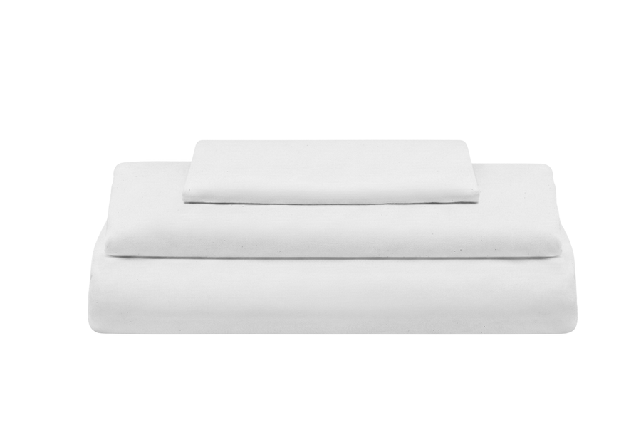 White Cotton Sheet Set, Twin